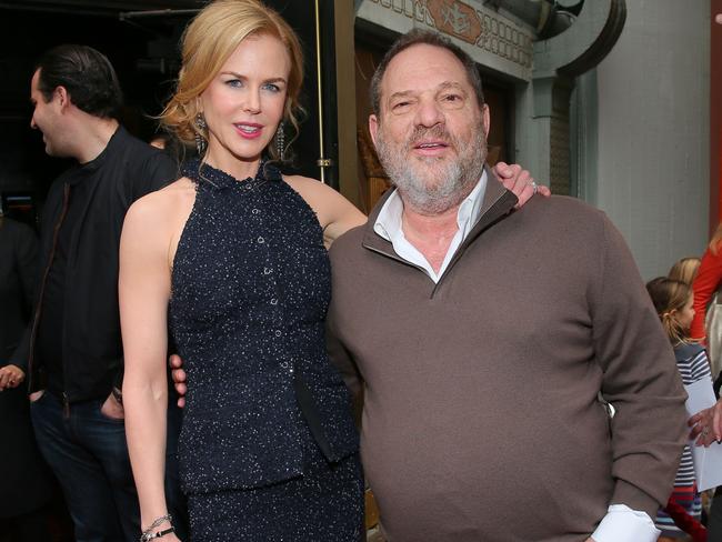 Actor Nicole Kidman and Producer Harvey Weinstein. Picture: Getty