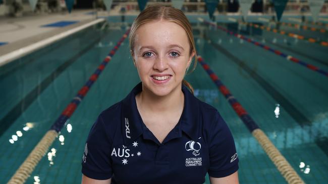 Tiffany Thomas Kane will be the second youngest member of the Australian Paralympic team heading to Rio. .