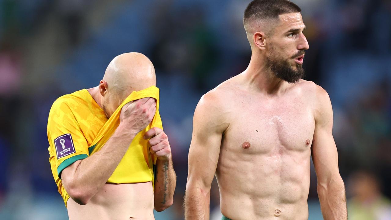 A dejected Aaron Mooy sums it up. Photo by Robbie Jay Barratt - AMA/Getty Images.