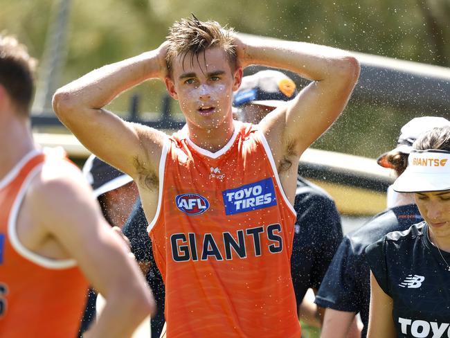 James Leake cools off. Picture: Phil Hillyard