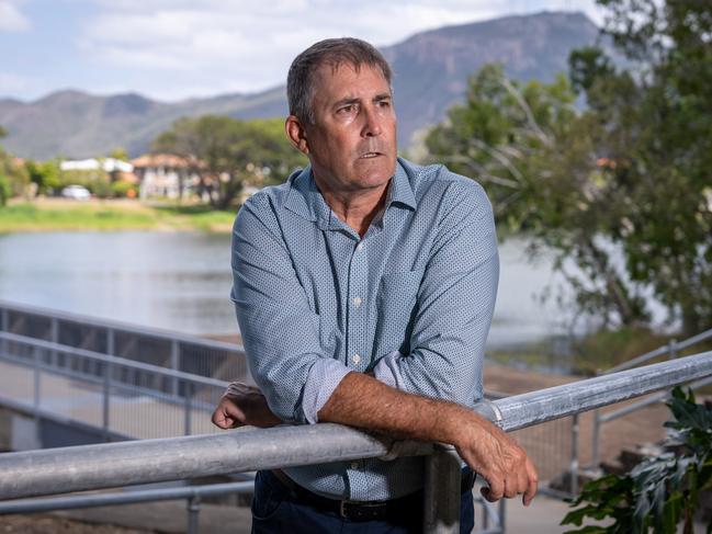 30 September 2020 Townsville, Qld - LNP candidate for the QLD state seat of Mundingburra Glenn Doyle at the city's Ross River - Photo: Cameron Laird