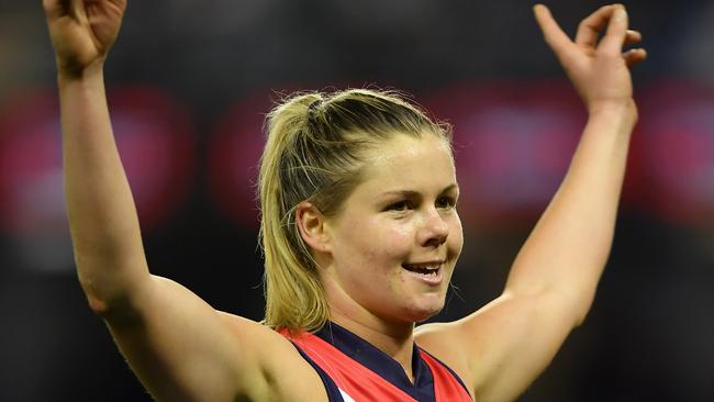 AFLW star Katie Brennan is backing the Leader’s Let Them Play campaign. Picture: Andy Brownbill