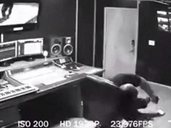 Footage showed CeeLo Green collapsing after the phone exploded. Picture: Instagram
