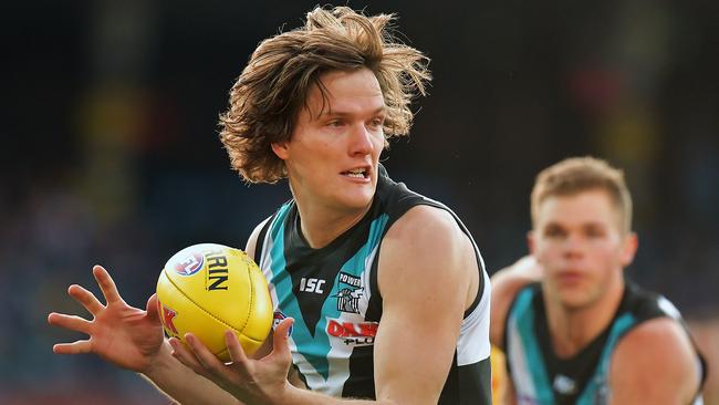 The Kangaroos are keen on Port’s Jared Polec. Picture: Getty Images