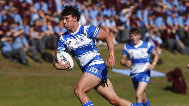 DAILY TELEGRAPH 23RD MAY 2023Pictured is St DominicÃs College player Danny Johnstone during an NRL Schoolboys Cup game between St Gregory's College and St DominicÃs.Picture: Richard Dobson