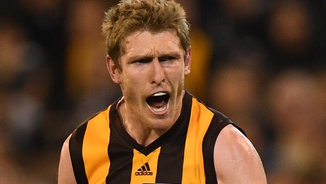 Ben McEvoy is defying the Hawks’ downward trend. Picture: AAP