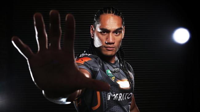 **NOT FOR USE UNTIL SUPERHERO ROUND 21** Photo shoots of NRL Superhero Campaign for round 21. - THE Wests Tigers Martin Taupau. pic. Phil Hillyard