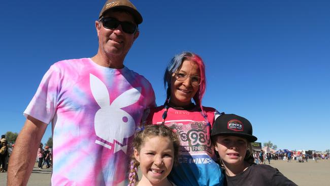 Bonnie Chapman, Alan Nicol, and Logan and Bree Chapman-Nicol. Only riding for six months, Bonnie says it was her first time competing and she loved it. Picture: Gera Kazakov