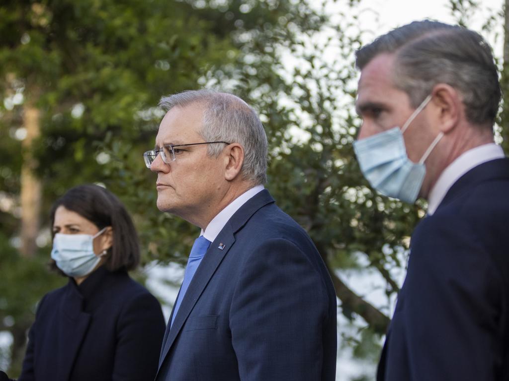 Mr Morrison oversaw Australia’s Covid response. Picture: Jenny Evans/Getty Images