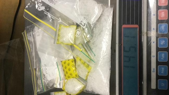 GCB PHOTO: Officers from the Gold Coast Rapid Action Patrol have arrested two men and one woman after allegedly locating methamphetamine and a large sum of cash at Coomera residence today.