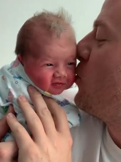 Ben Fordham with his youngest daughter Marigold. Picture: Instagram