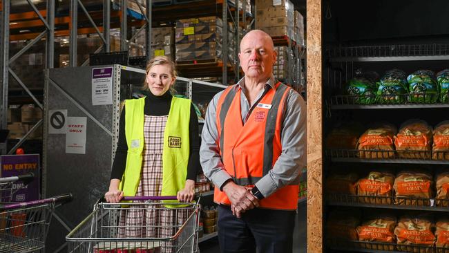 With cost of living pressures, Foodbank SA chief executive Greg Pattinson said people were resorting to food theft to feed their families. Picture: Naomi Jellicoe