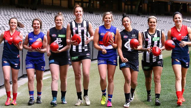 The AFL is expected to announce as soon as Thursday its finalised pay deal for players in the AFL Women’s league. Picture: Wayne Ludbey