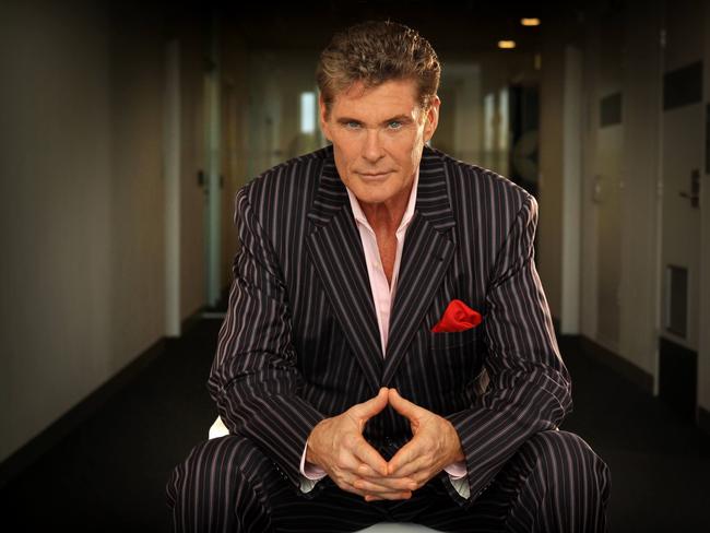 In what three television shows did David Hasselhoff star in more than 80 episodes?