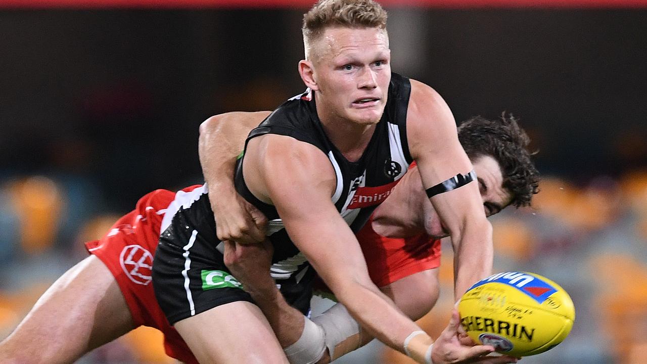 Adam Treloar would be a good fit at St Kilda but how can they get the deal done? Picture: Getty