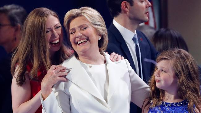 Hillary Clinton and her daughter Chelsea Clinton.