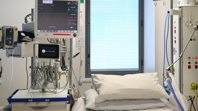 One of the patient rooms in the Intensive Care Unit ward at the Cairns Hospital. Picture: Brendan Radke