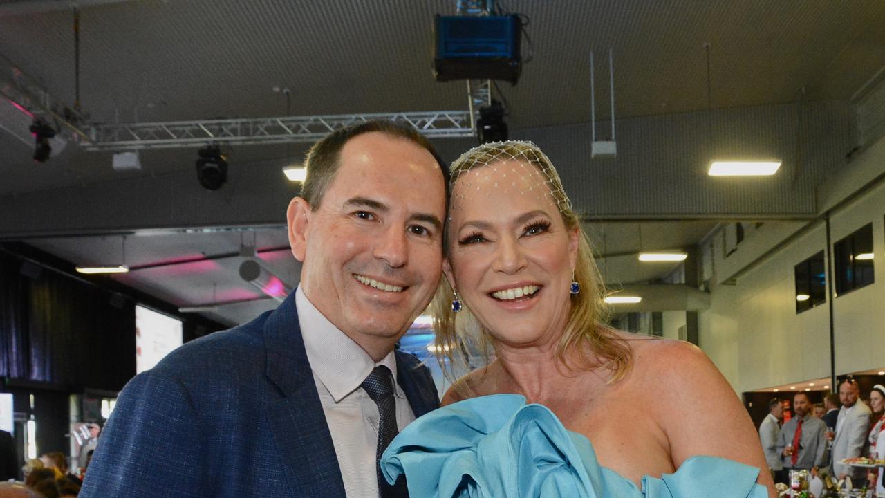 Will and Tracey Clinton at St John’s Crisis Centre race day at GCTC, Bundall. Pic: Regina King