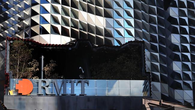 RMIT University's Swanston Academic Building in Melbourne CBD. Picture: David Geraghty