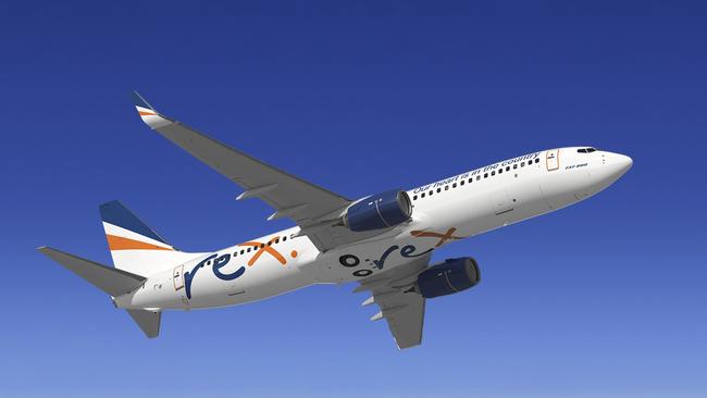 Rex has unveiled its new livery on a Boeing 737.