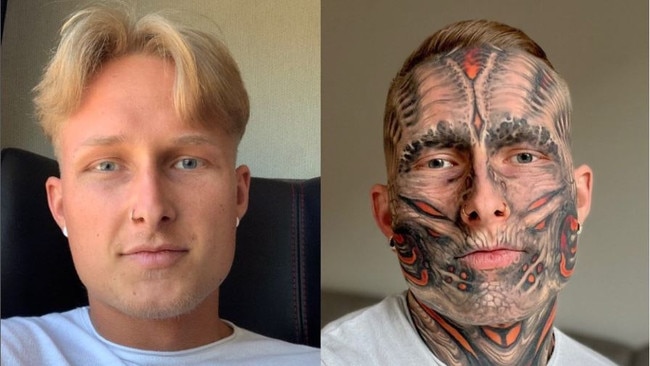 Tristan Weigelt has transformed in just five years. Picture: Instagram/@tristan_weigelt