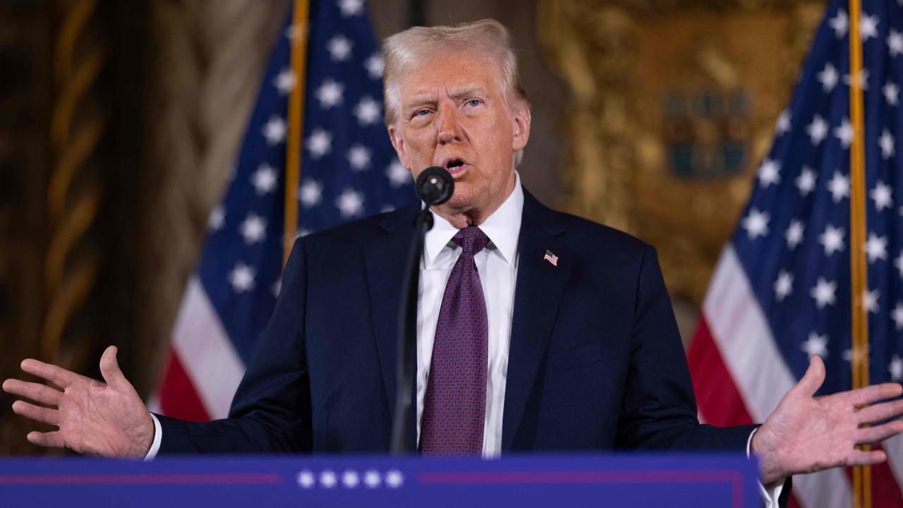 Donald Trump made the remarks during a press conference at the Mar-a-Lago Club. Picture: Scott Olson/Getty/AFP