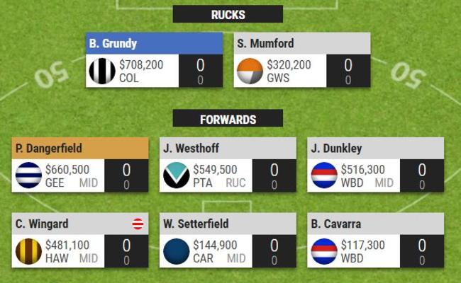 What a ruck insurance SuperCoach forward line could look like.