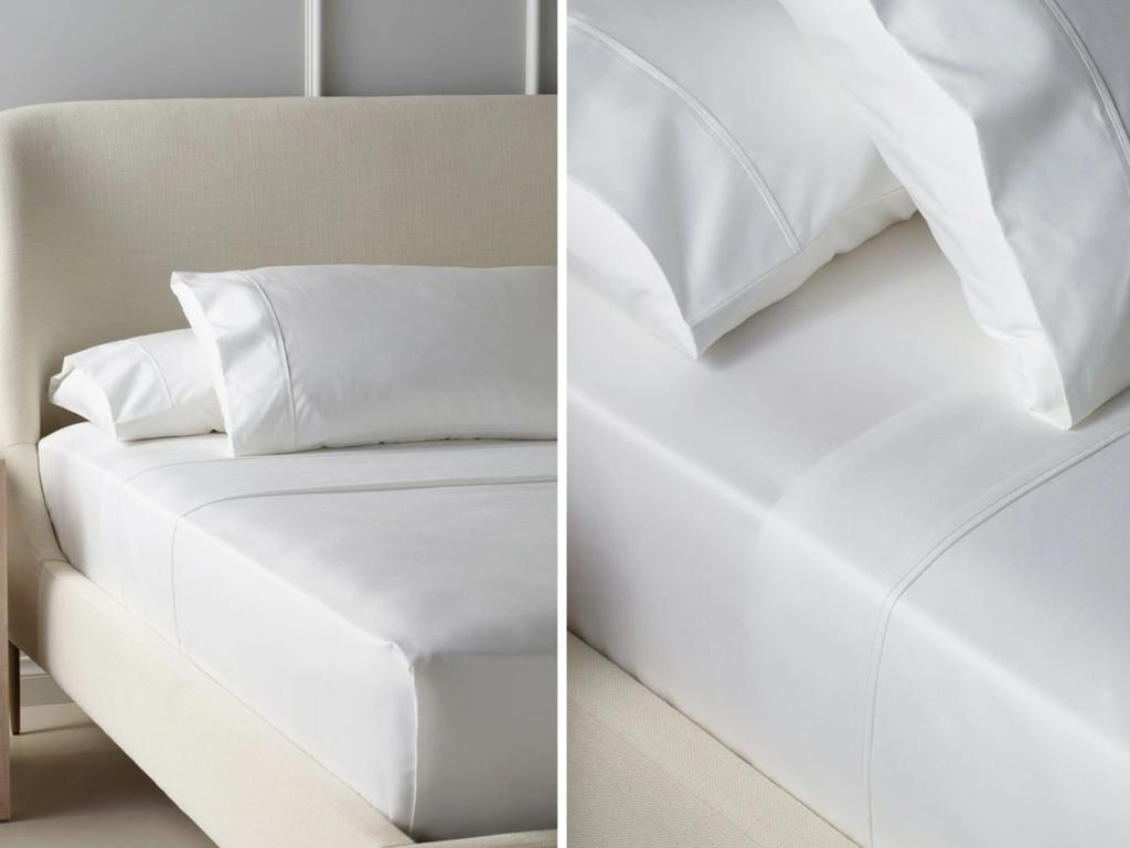 There's 60 per cent off Heritage 1000TC Finest Cotton Sheet Sets at Myer. Image: Myer