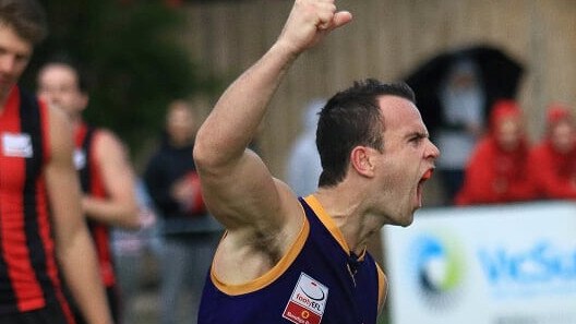 Tom Schneider in action for Vermont in the Eastern Football League (EFL). Picture: Davis Harrigan