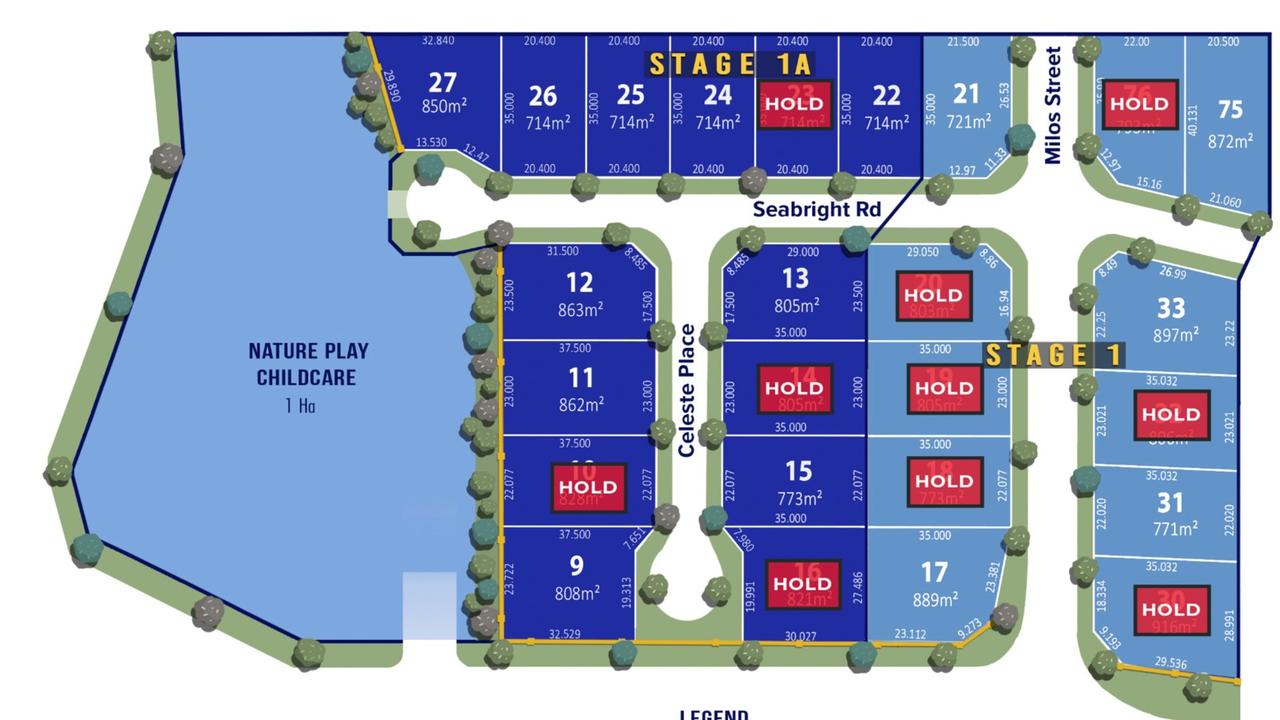 Plans for stage one of Cerulean Estate.