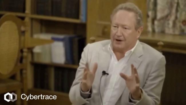 A new deep fake scam video of Andrew Forrest.