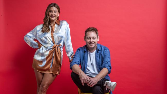 Lauren Phillips and Jason Hawkins have started as the new NOVA breakfast team. Picture: Jake Nowakowski