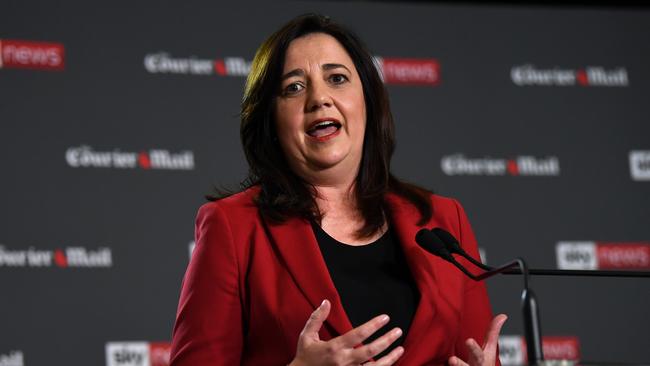 Queensland Premier Annastacia Palaszczuk said she would not approve the New Acland coal project until legal action around the proposed mine expansion had finished. Picture: NCA NewsWire / Dan Peled