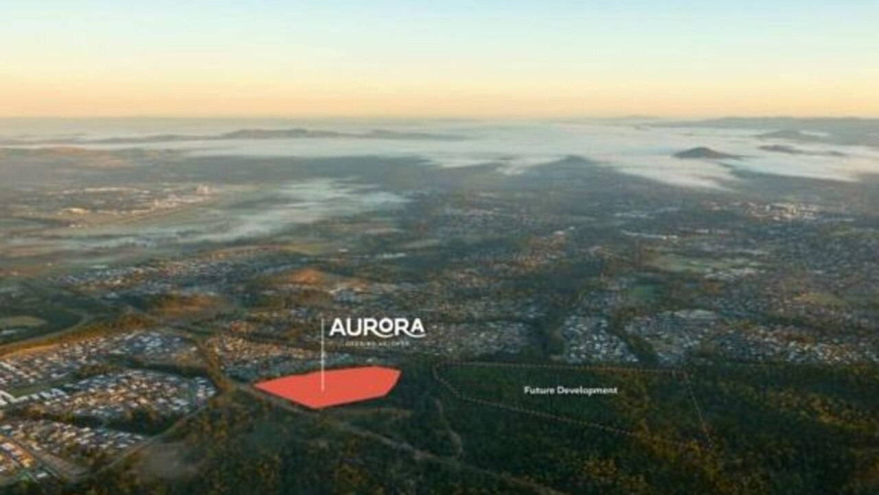 Just three blocks of land remain for sale at the new $105 million development. Photo: Aurora Deebing Heights