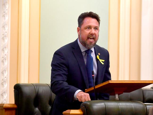 Nick Dametto in Queensland State parliament. Picture: NCA NewsWire / John Gass