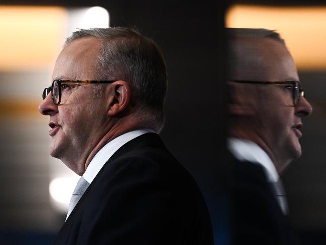 BRISBANE, AUSTRALIA - NewsWire Photos - APRIL 11, 2024. The Prime Minister, Anthony Albanese addresses the Queensland Media Club in Brisbane.Picture: Dan Peled / NCA NewsWire