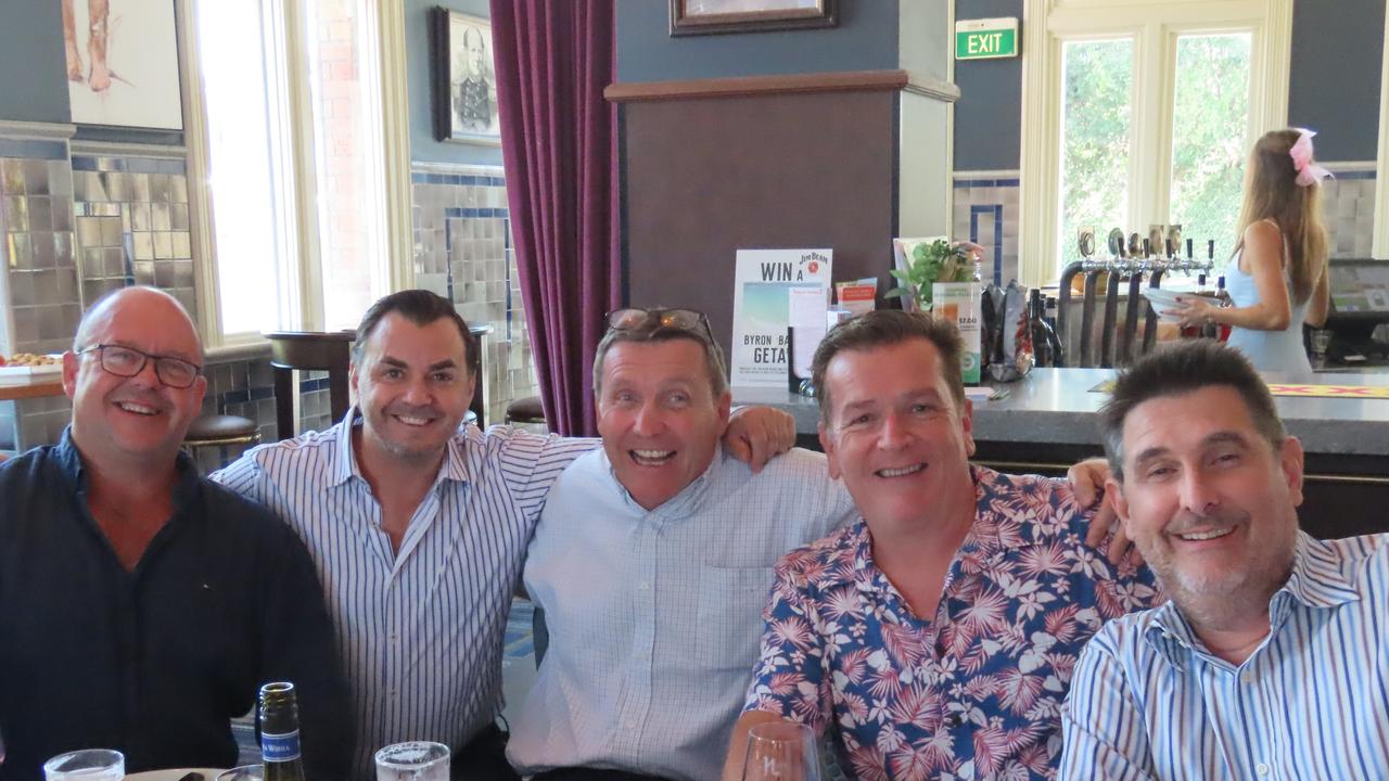 Nick, Tony, Shaun, Junior, Alex and Duncan at The Normanby on Melbourne Cup day.