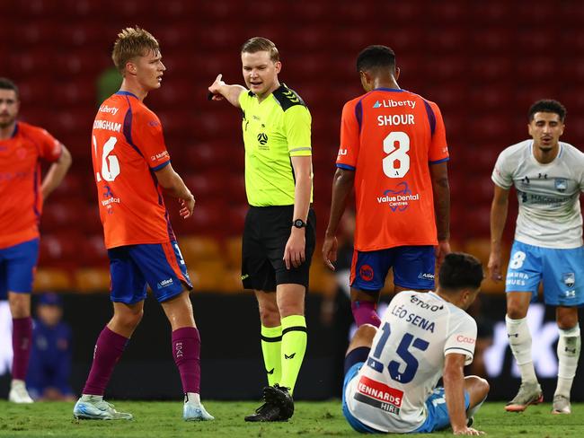 The pitch at Suncorp has come under fire. Picture: Chris Hyde/Getty Images