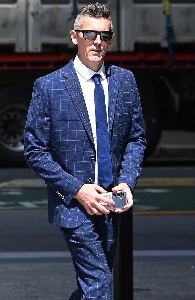 Lee Lovell arriving at Brisbane Supreme Court on Momday. Picture: John Gass