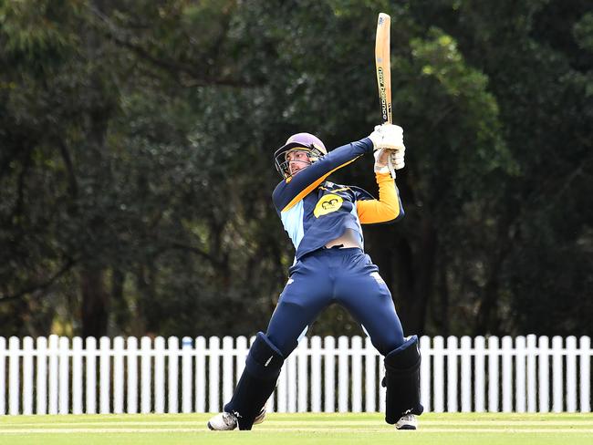 Valley batsman Tom CollierNorths Vs Valley.Saturday September 28, 2024. Picture, John Gass