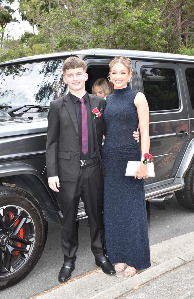 William Blake and Ruby Wood at the Meridan State College formal 2024.