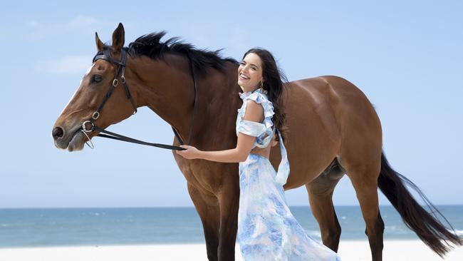 Valance is ambassador for Caulfield Cup carnival. Picture: Russell Shakespeare