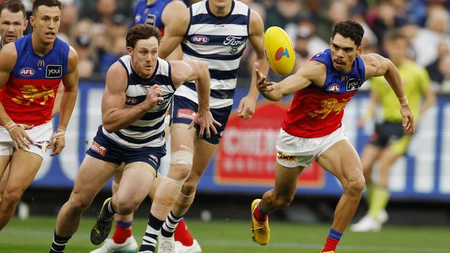 Geelong and the Brisbane Lions will open the 2025 season in one of 23 Thursday night games. Picture: Michael Klein