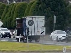 The truck on the Bellarine Hwy. Picture: Clint