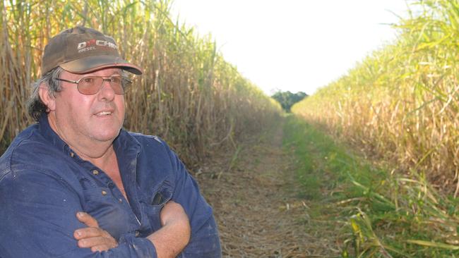 Sugarcane grower and farmer Allan Dingle on his farm near Bundaberg in central Queensland. Picture: JAMES WAGSTAFF