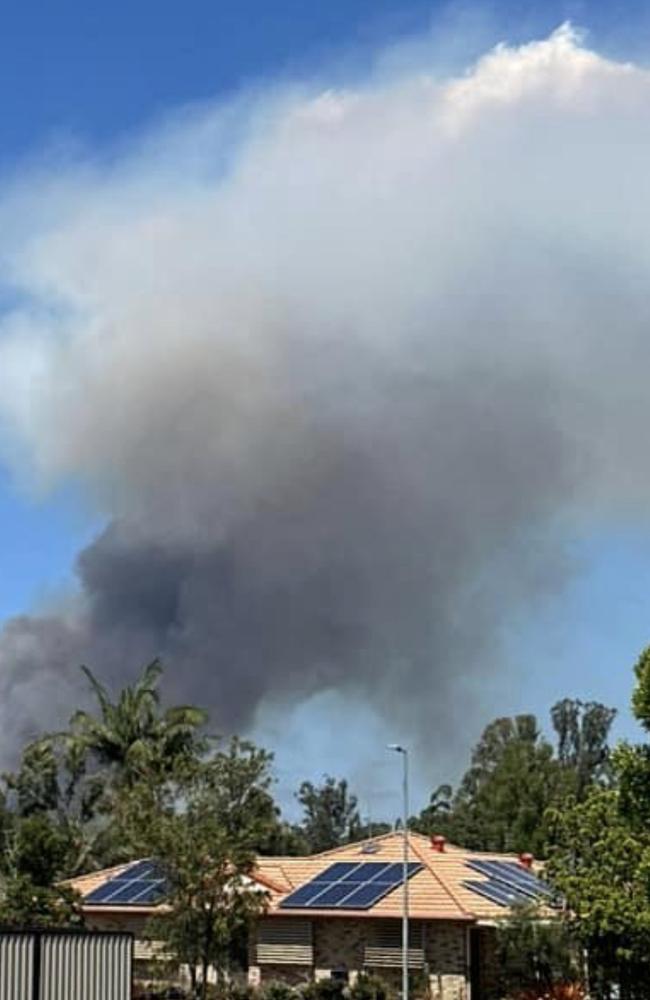 View of the Beerwah fire. Photo: Brooke Ritchie