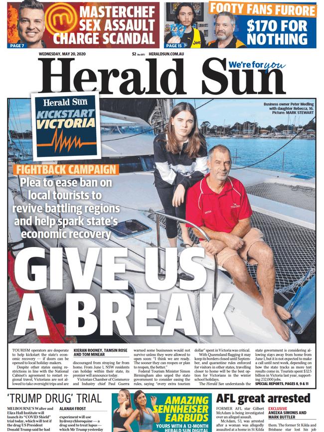 The launch of the <i>Herald Sun’s </i>Kickstart campaign.