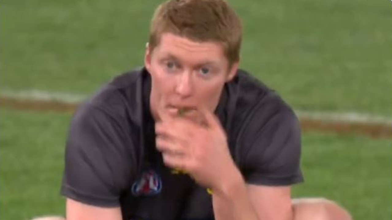 Matt Rowell eating grass video: Gold Coast star’s routine goes viral