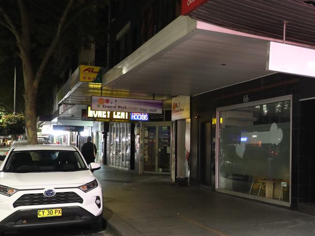 The closed safe injecting room at 66  Darlinghurst rd Kings Cross early on Tuesday morning .picture John Grainger