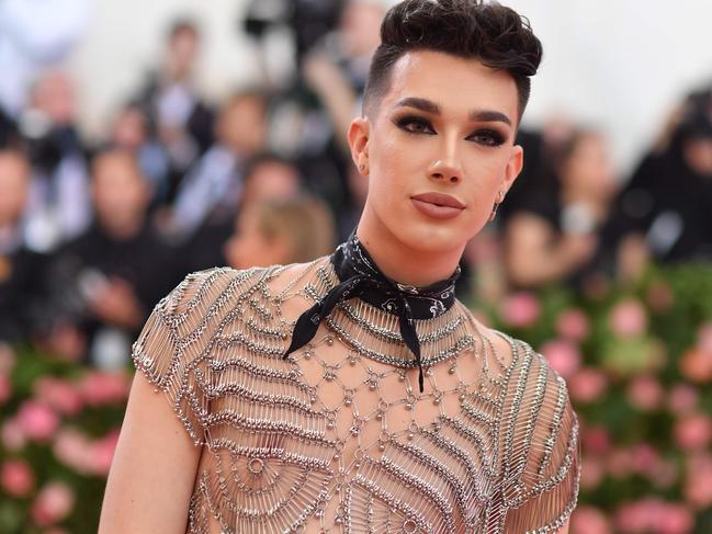 James Charles arrives for the 2019 Met Gala. Picture: Angela Weiss/AFP